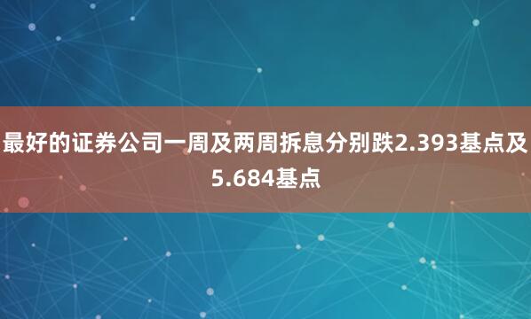 最好的证券公司一周及两周拆息分别跌2.393基点及5.684基点